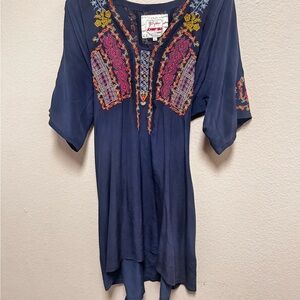 Johnny Was Biya embroidered tunic
